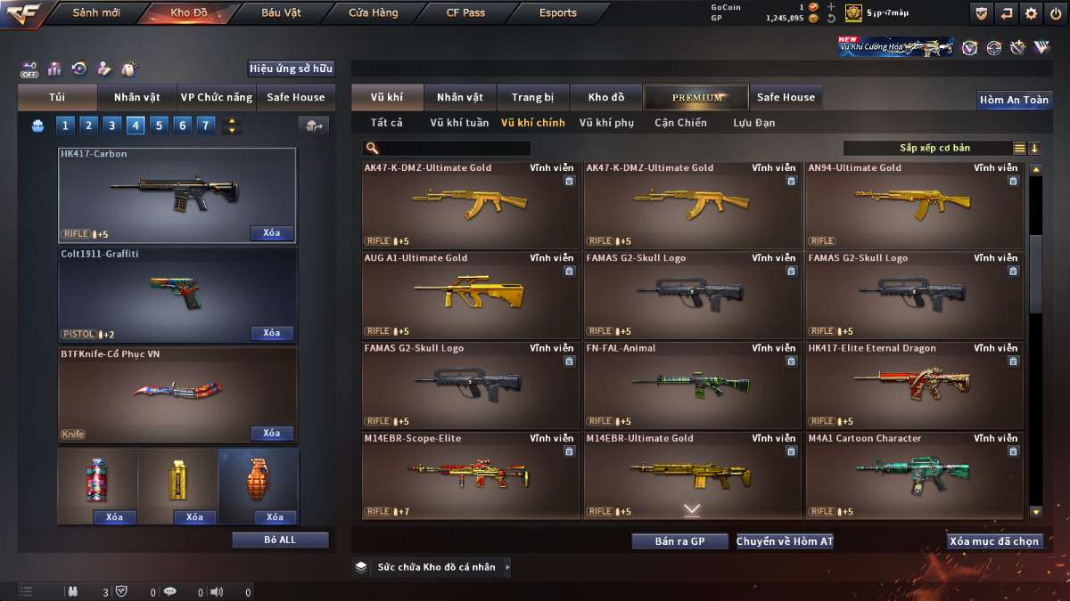 shop acc cf uy tin gia re